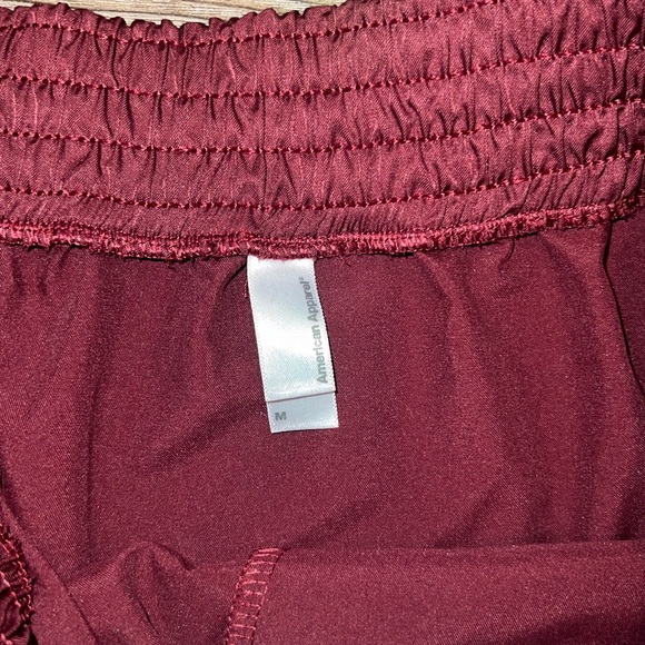 Maroon Polyester American Apparel Skirt - like new! - Picture 2 of 5